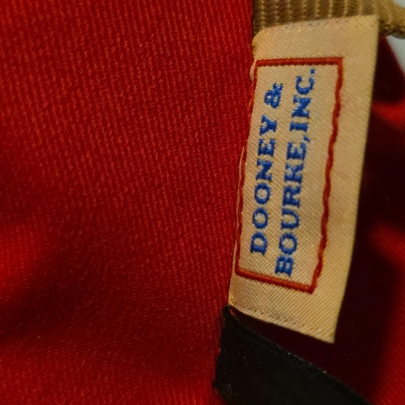 ✨️LIKE NEW✨️: DOONEY & BOURKE NAVY-BLUE & COGNAC Leather Shoulder Bag - Picture 9 of 11